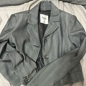 Abercrombie & Fitch Gray Blazer